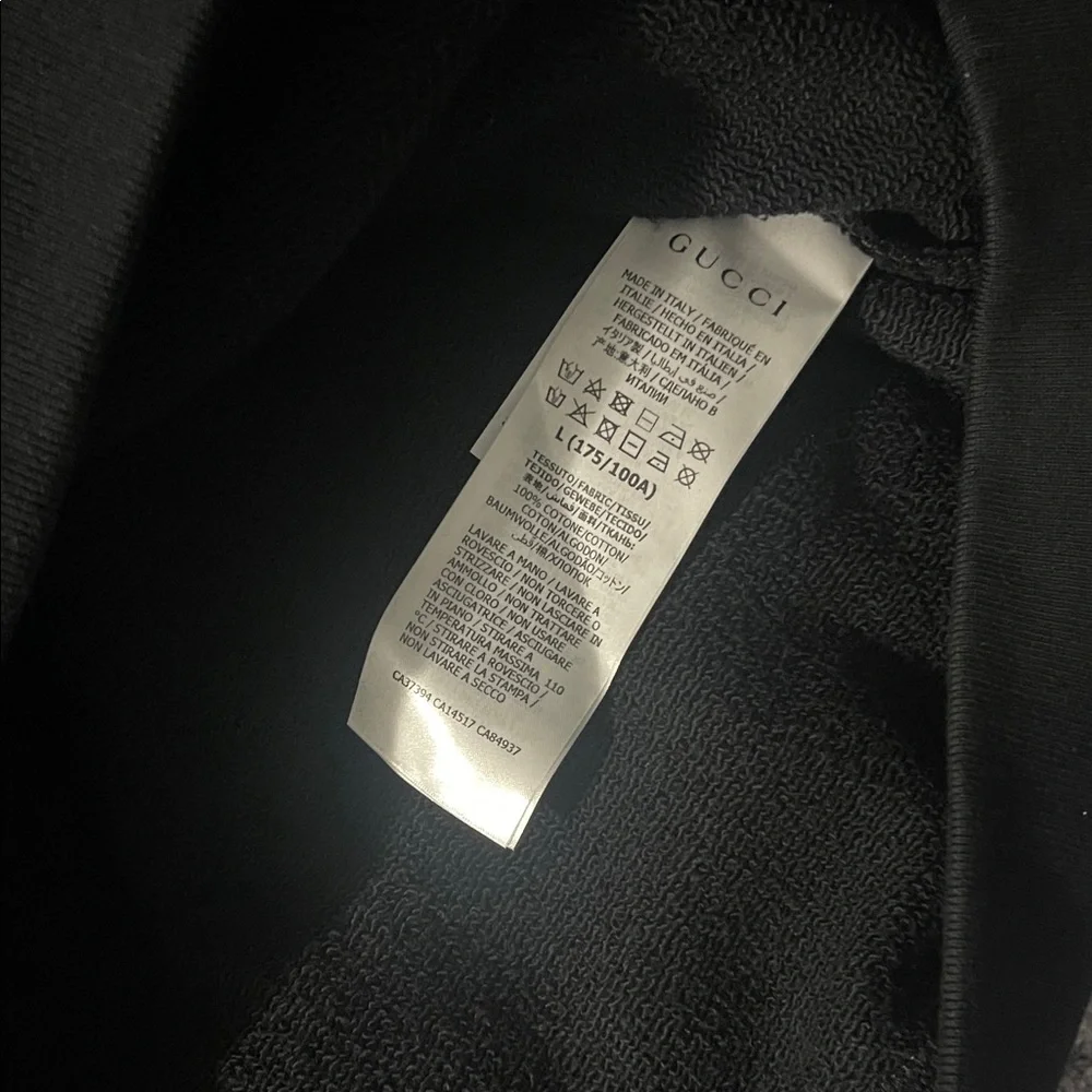 Gucci Black Hoodie with Vibrant Logo